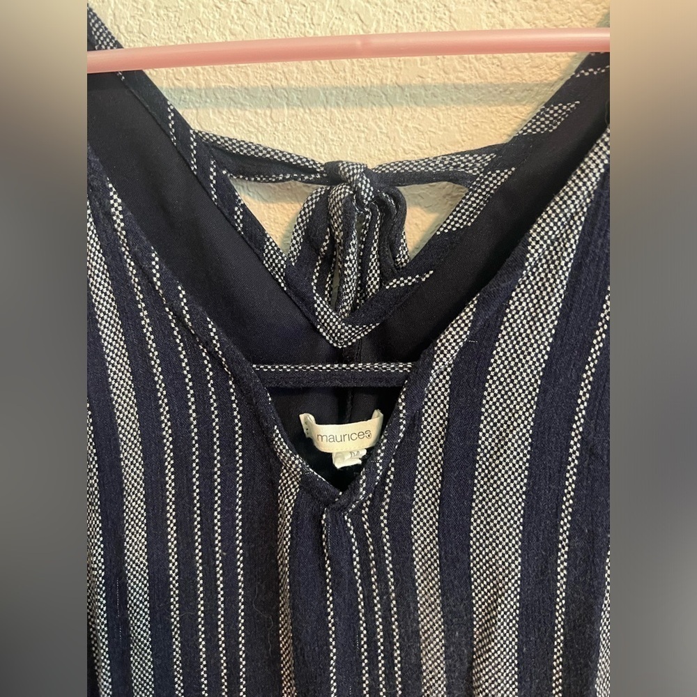 Maurice's Black and Gray Dress Size Medium - Picture 4 of 9